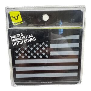 USA American Flag Tow Trailer Hitch Cover Design Fits 2" Receivers Black ABS